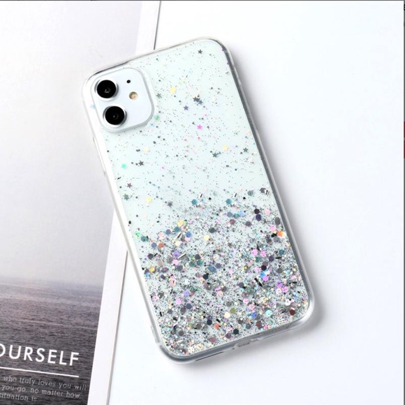 💕Gradient Silver Star iPhone Case💕